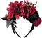 Mexican Flower Crown Day of the dead Headpiece Party Fiesta Flower Headband